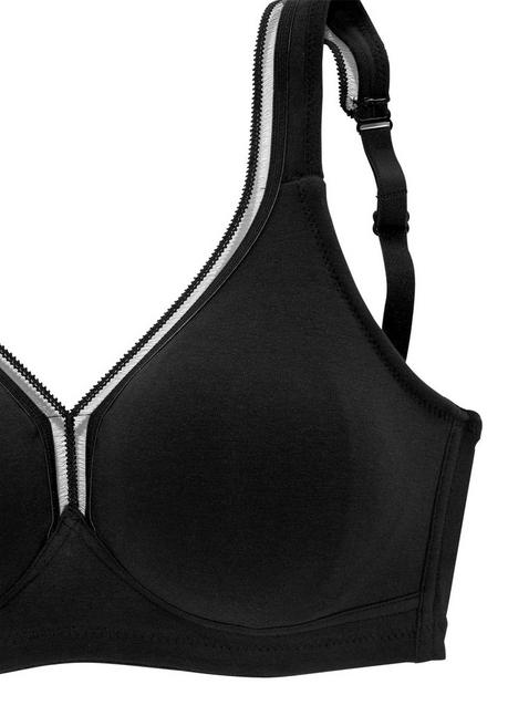 PETITE FLEUR T-Shirt-BH - schwarz+weiß sheego Bis zu 60% Rabatt