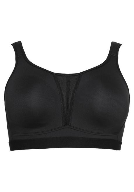 sheego Sport-BH aus COOLMAX® mit 2 Tragevarianten - schwarz sheego 50% Rabatt mit kostenlosem Versand