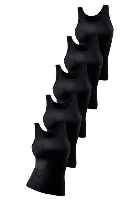 PETITE FLEUR Unterhemden im 5er-Set - schwarz sheego Verkauf