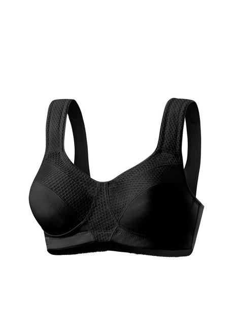 H.I.S EM LBG Sport-BH - schwarz sheego Begrenztes Angebot