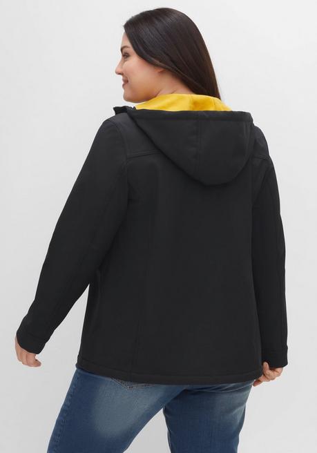 sheego Softshell-Jacke mit Fleece-Innenseite - schwarz sheego Exklusivangebot