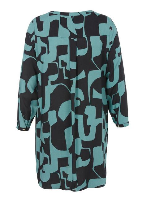 VIA APPIA DUE Longtunika mit grafischem Alloverdruck - indigo gemustert sheego Rabatte dieses Monats