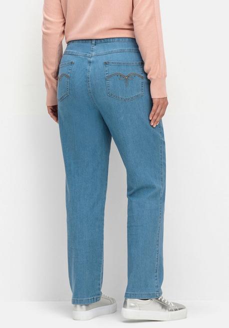 sheego x Collection L. Gerade Jeans in 5-Pocket-Form - light blue Denim sheego Fabrikverkauf