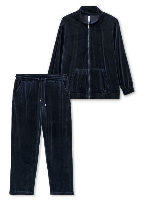 sheego Nicki-Hausanzug aus Jacke und Hose - nachtblau sheego Fabrik Onlineshop