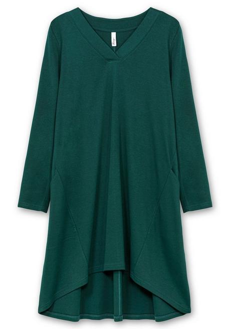 sheego Kleid aus Interlock, mit verlängerter Rückenpartie - tiefgrün sheego Flash Sale
