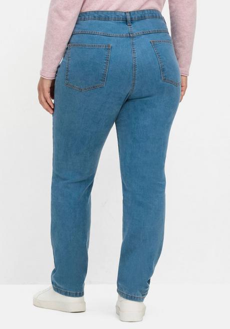 sheego Gerade, innen weich angeraute Thermojeans - blue Denim sheego Räumungsverkauf