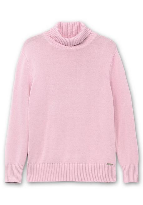 sheego Rollkragenpullover mit Rippbündchen - altrosé sheego Begrenzte Freigabe
