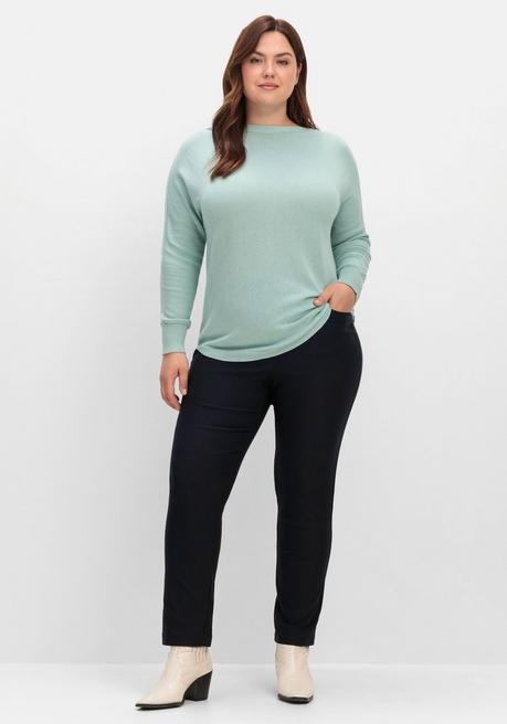 sheego Pullover mit U-Boot-Ausschnitt - mint sheego Neueste Stile