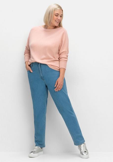 sheego Pullover mit U-Boot-Ausschnitt - puder sheego Letzte 2 Tage