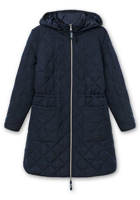 sheego Leichter Steppmantel mit Kapuze - tiefblau sheego Zeitbegrenzte Promotion