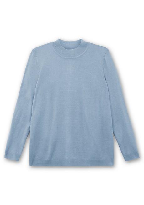 sheego Extraweicher Pullover mit Stehkragen - bleu sheego Begrenzt auf 3 Tage