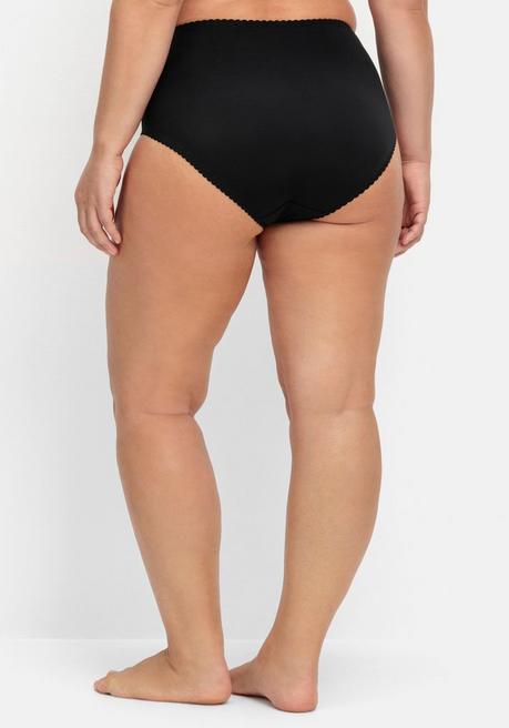 sheego Taillenslip mit transparenter Spitze - schwarz sheego Auslauf