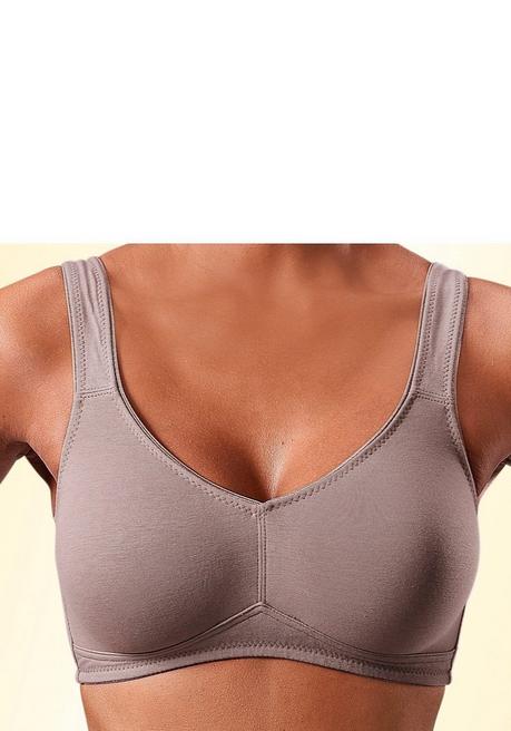 PETITE FLEUR Doppelpack Basic-BHs ohne Bügel - taupe+weiß sheego Angebote