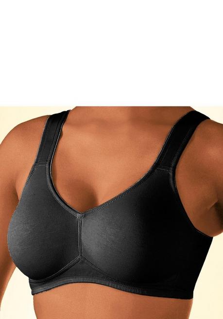 PETITE FLEUR Doppelpack Basic-BHs ohne Bügel - schwarz+weiß sheego Fabrikpreis