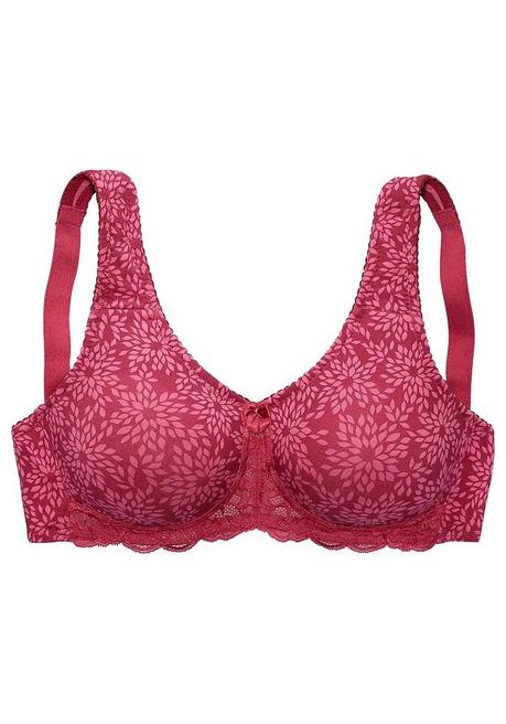 NUANCE Entlastungs-BH mit Jacquardspitze - pflaume sheego Weihnachtsangebot