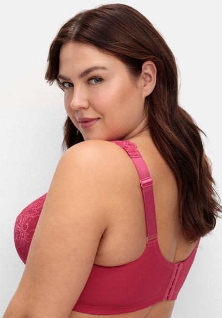 sheego Bügel-BH mit Stickerei-Spitze allover - orchidee sheego Vatertagsangebot