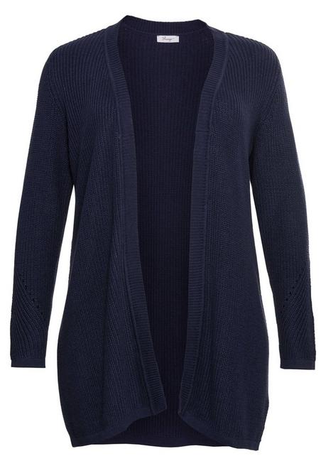 sheego Cardigan aus Grobstrick, in offener Form - marine sheego Neueste Stile