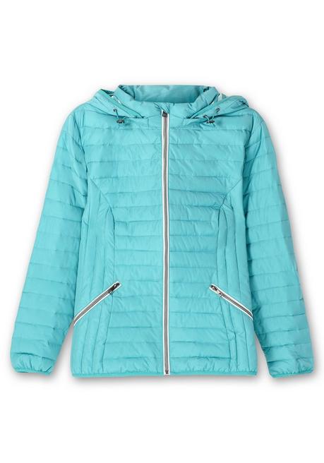 sheego Leichte Steppjacke mit abnehmbarer Kapuze - aqua sheego Zeitbegrenzte Promotion