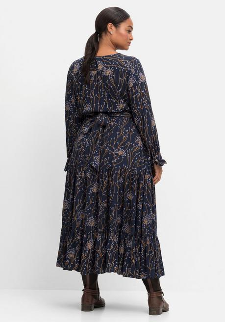 sheego by Joe Browns Maxikleid mit floralem Alloverdruck - nachtblau bedruckt sheego Nur noch ein Tag übrig