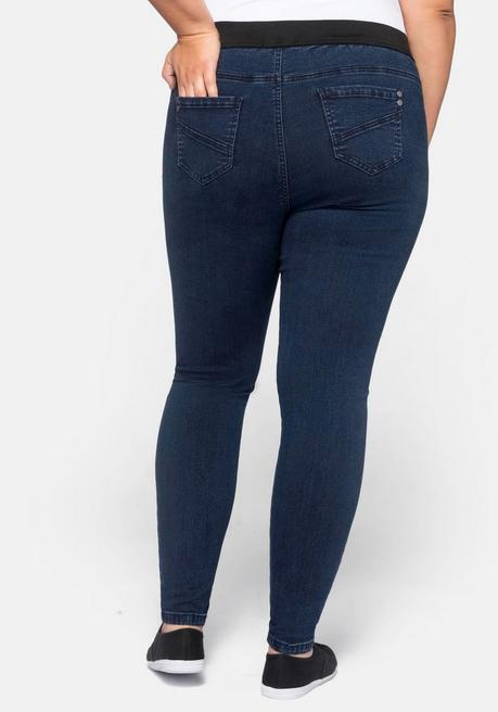 sheego Skinny Jeans mit »Ultimate Stretch«, wächst bis 3 Gr. mit - dark blue Denim sheego Clearance-Verkauf