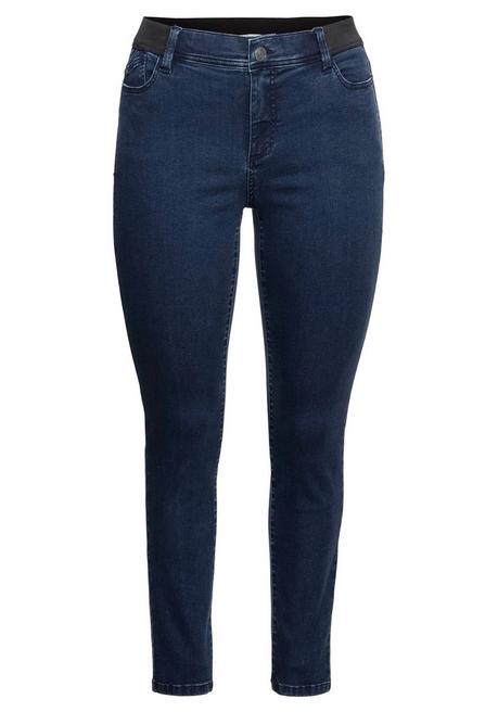 sheego Skinny Jeans mit »Ultimate Stretch«, wächst bis 3 Gr. mit - dark blue Denim sheego Clearance-Verkauf