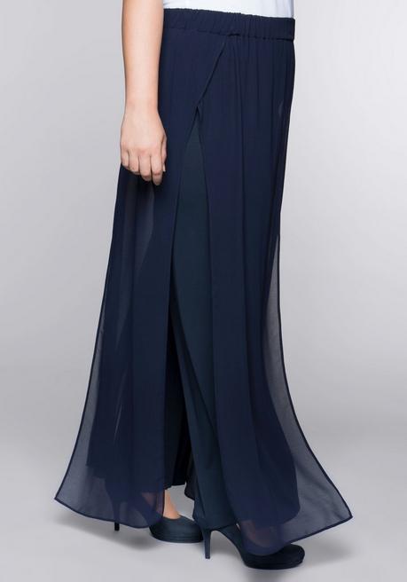 sheego Weite Hose im Lagenlook - marine sheego Im Verkauf