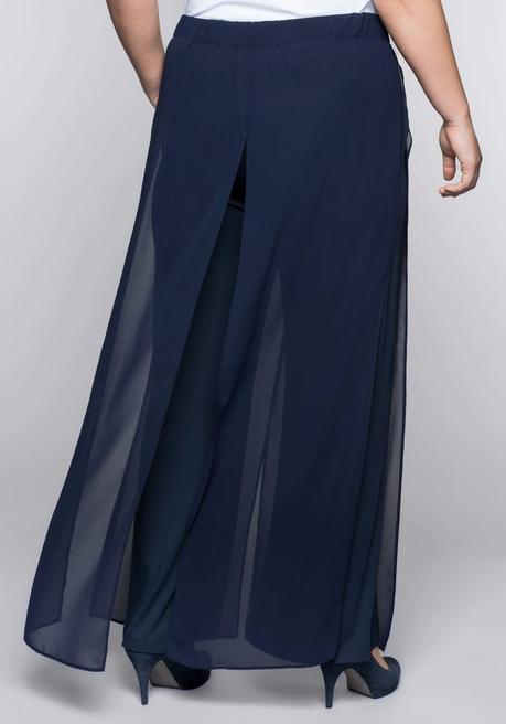 sheego Weite Hose im Lagenlook - marine sheego Im Verkauf