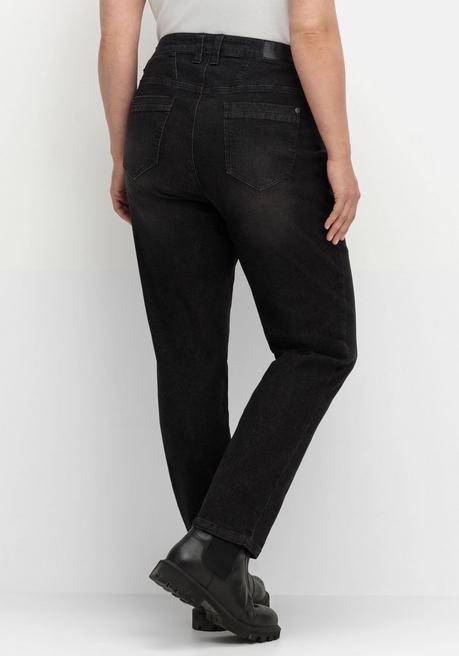 sheego Schmale Jeans in Curvy-Schnitt VERENA - black Denim sheego Verkauf