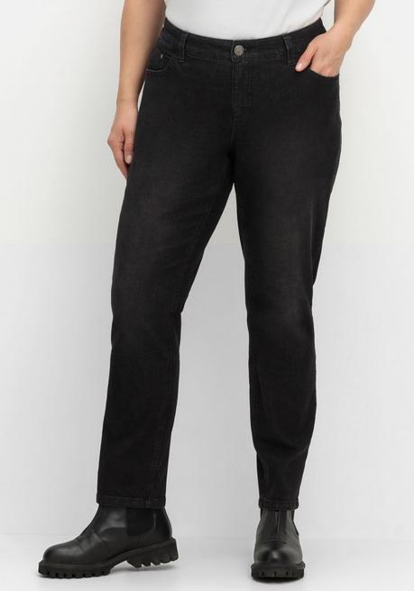 sheego Schmale Jeans in Curvy-Schnitt VERENA - black Denim sheego Verkauf
