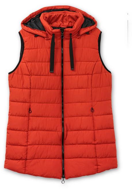 sheego Steppweste mit abnehmbarer Kapuze - rostrot sheego Fabrikverkauf