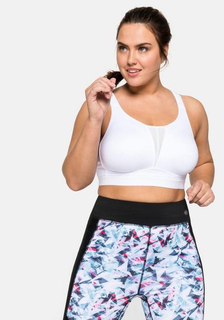 sheego Sport-BH aus COOLMAX® mit 2 Tragevarianten - weiß sheego Fabrik Onlineshop