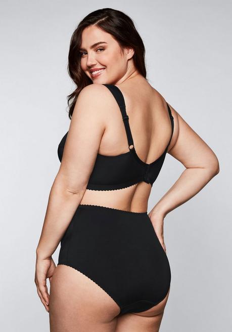 sheego BH ohne Bügel mit breitem Unterbrustband - schwarz sheego Versandkostenfrei