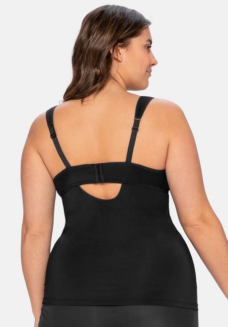 sheego Top aus Microfaser, mit integriertem Bügel-BH - schwarz sheego Flash Sale
