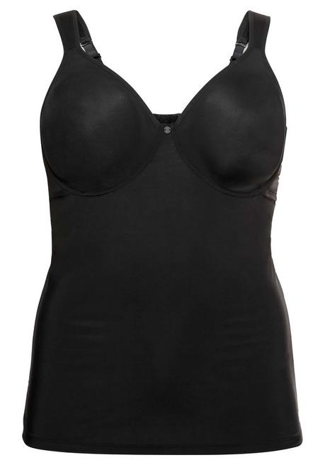 sheego Top aus Microfaser, mit integriertem Bügel-BH - schwarz sheego Flash Sale