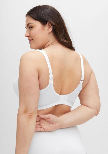 sheego Entlastungs-BH ohne Bügel, leicht elastisch - weiß sheego Vatertagsangebot