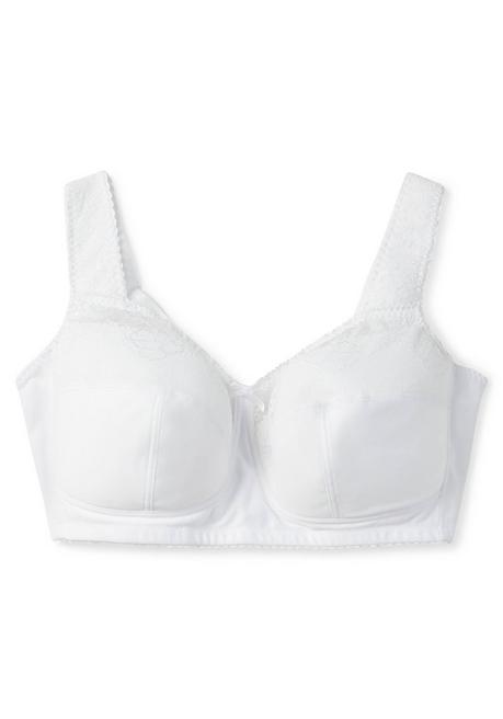 sheego Entlastungs-BH ohne Bügel, leicht elastisch - weiß sheego Vatertagsangebot