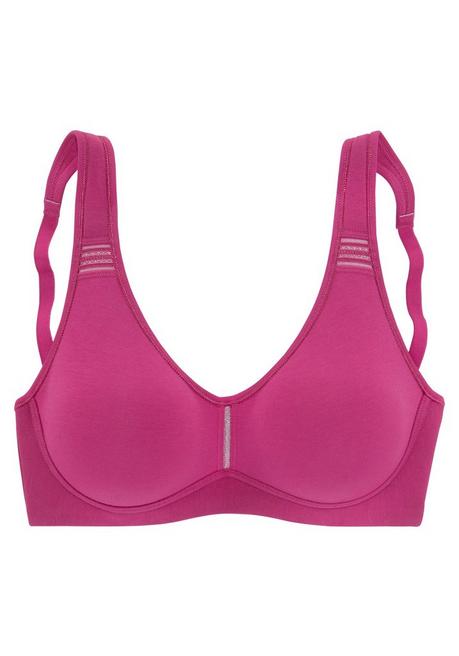 PETITE FLEUR Doppelpack T-Shirt-BHs - beere+weiß sheego Große Rabatte