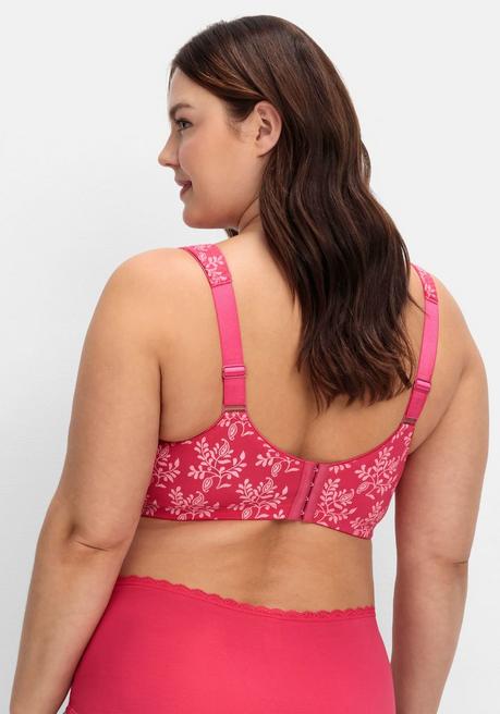 sheego Doppelpack Entlastungs-BHs ohne Bügel - weiß+orchidee sheego Räumungsverkauf