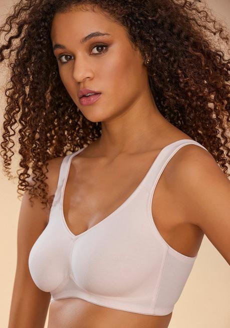 PETITE FLEUR Doppelpack Basic-BHs ohne Bügel - terrakotta+creme sheego Sonderangebote