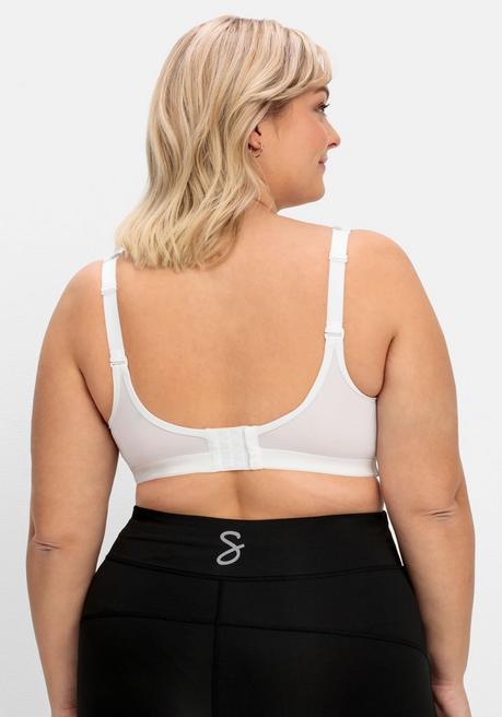 Susa Sport-BH mit zwei Tragevarianten - weiß-grau sheego Bis zu 60% Rabatt