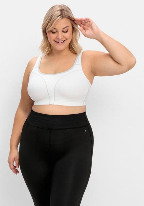 Susa Sport-BH mit zwei Tragevarianten - weiß-grau sheego Bis zu 60% Rabatt