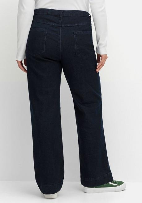 sheego Weite Jeans in Five-Pocket-Form - dark blue Denim sheego Limitierter Zeitrabatt