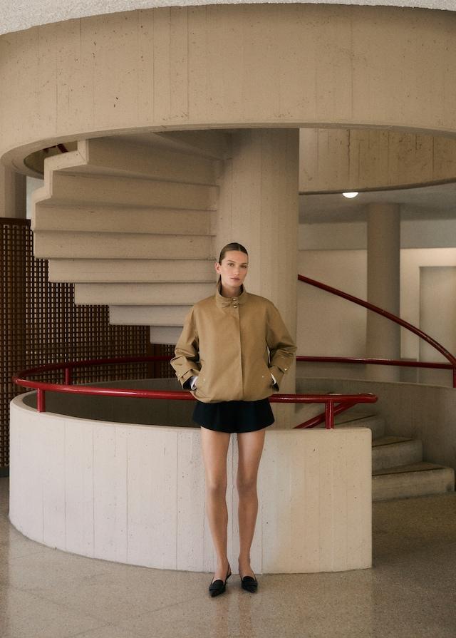 Mango Baumwoll-Parka mit gerafftem Saum Tägliche Deals