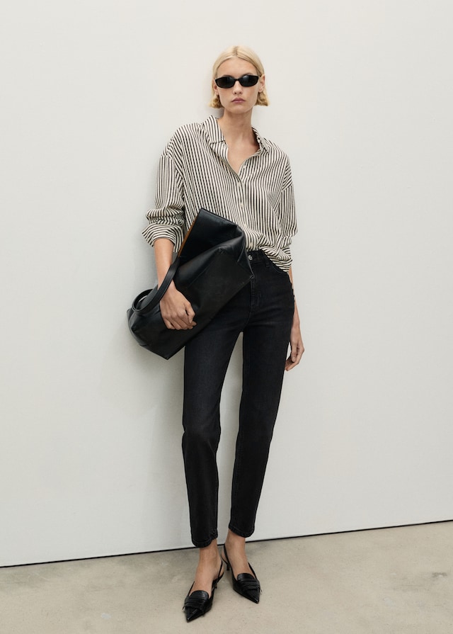 Mango Comfort-Jeans mit hohem Bund Newmom Kostenlose Rückgabe