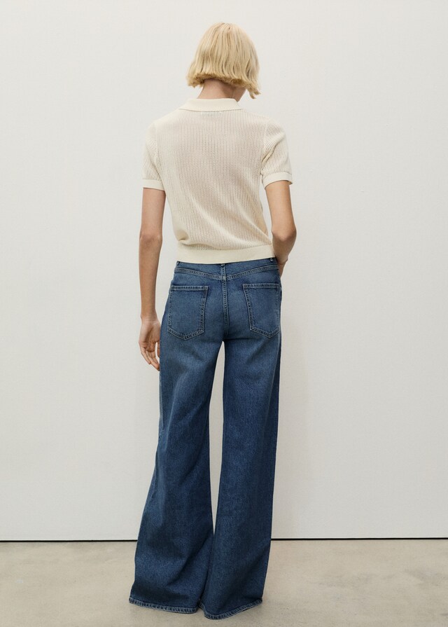 Mango Wideleg-Jeans mit hohem Bund Letzte 2 Tage