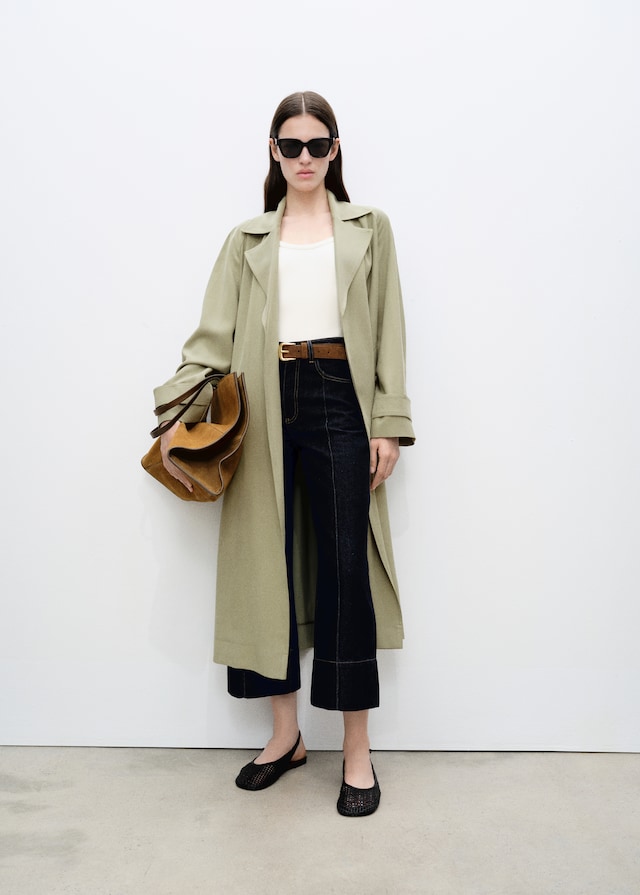 Mango Soft Trenchcoat mit Gürtel Zeitbegrenzte Promotion