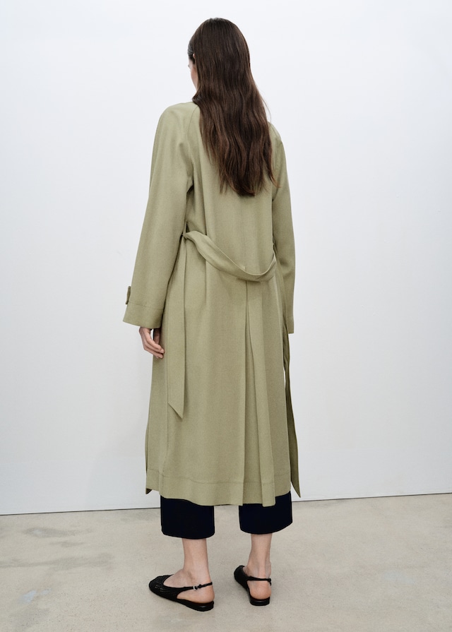 Mango Soft Trenchcoat mit Gürtel Zeitbegrenzte Promotion