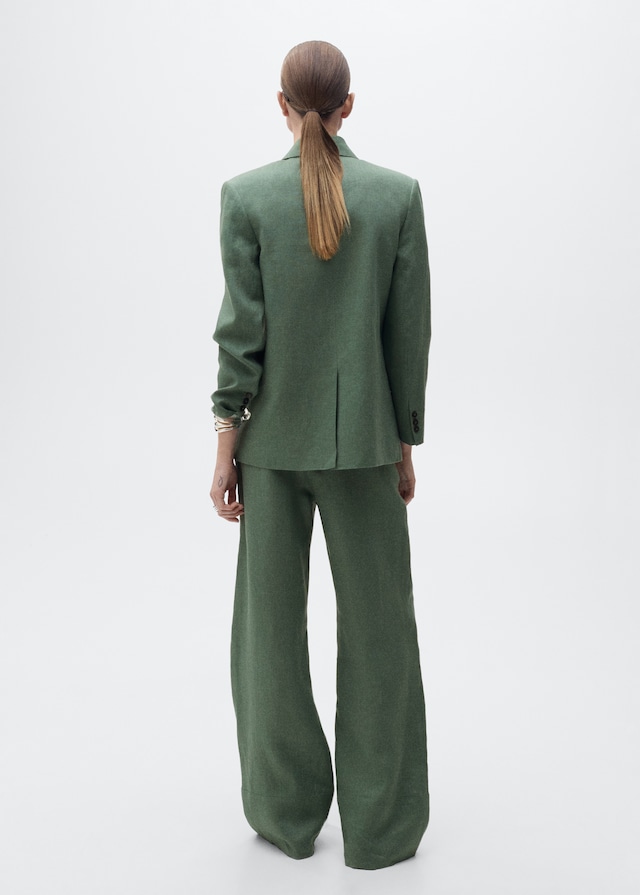 Mango Gerade Leinenhose Bis zu 60% Rabatt