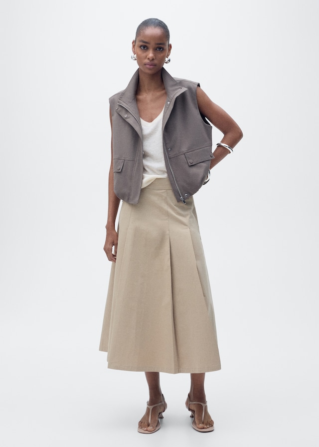 Mango Trägertop aus Leinen Online Shopping