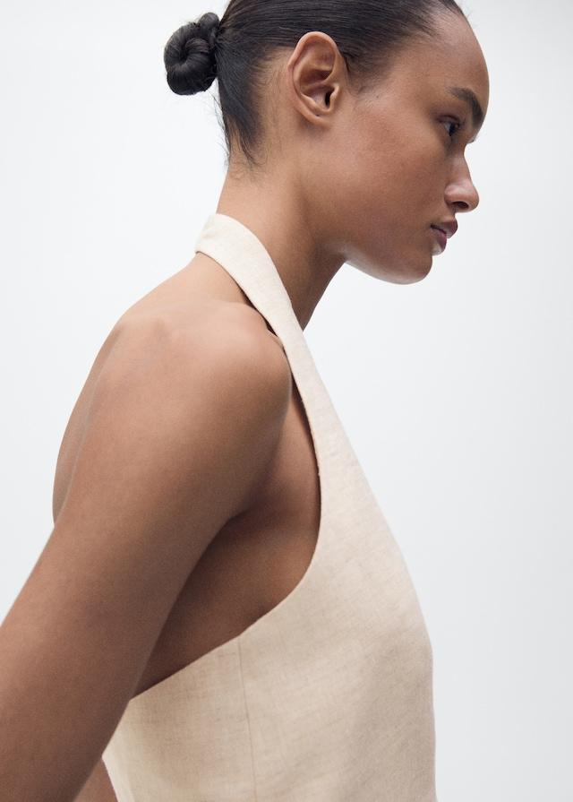 Mango Leinen-Anzugweste Online Outlet